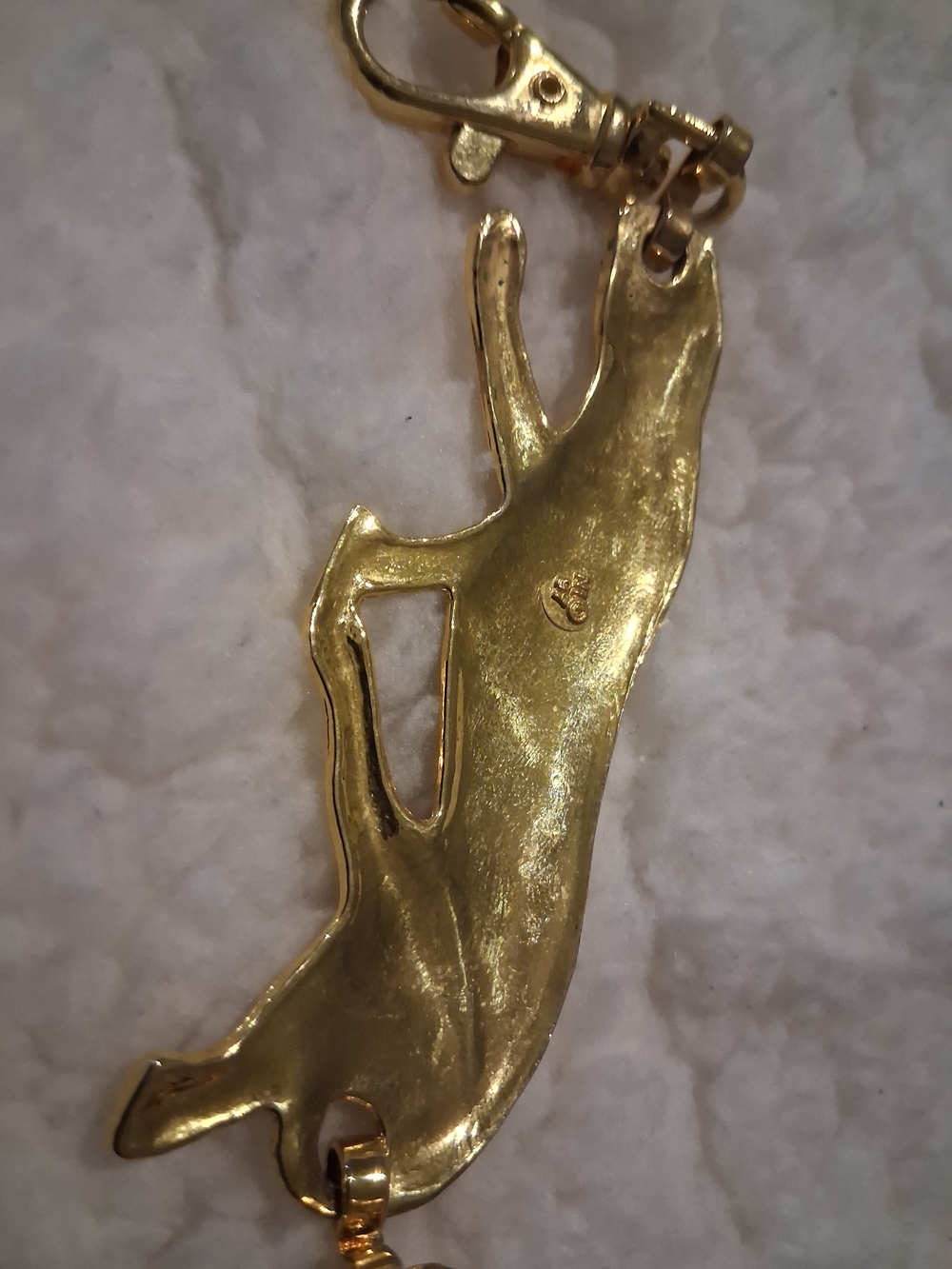Vintage Signed “NI 97” Jaguar Gold Chain Belt Excellent Vintage Condition - Picture 9 of 13